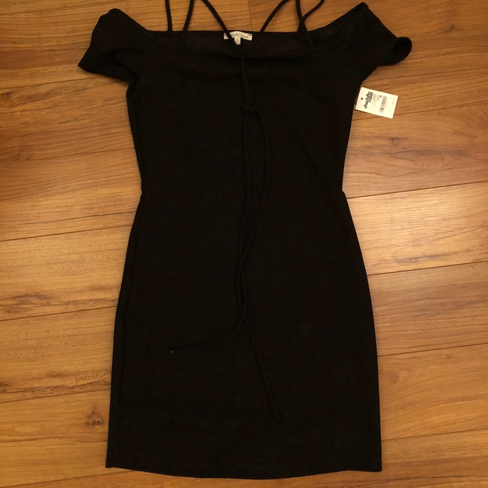 BRAND NEW black off should Charlotte Russe Dress